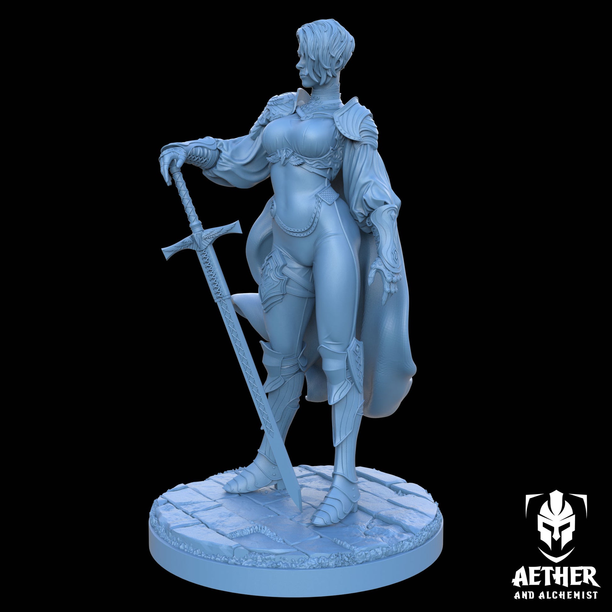 Aether & Alchemist - Selene Ironclad - 75mm Pin Up/Figure/Model/Diorama - Helios3DPrinting