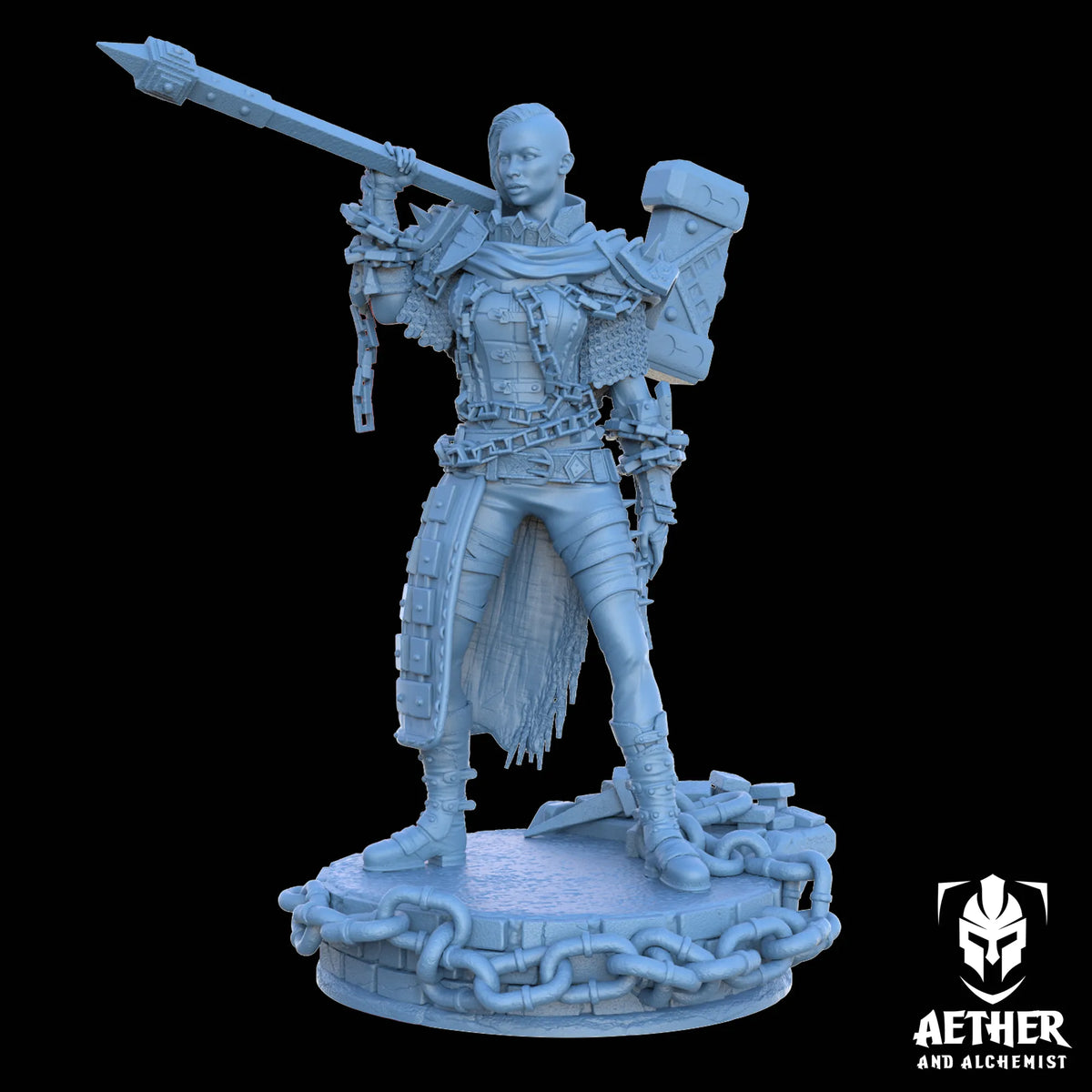 Aether & Alchemist - Eryndra Blackthorn - 75mm Pin Up/Figure/Model/Diorama