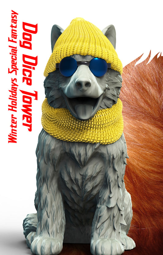 Slope3D - Dog Dice Tower - DnD/TTRPG/Roleplaying/Wargames