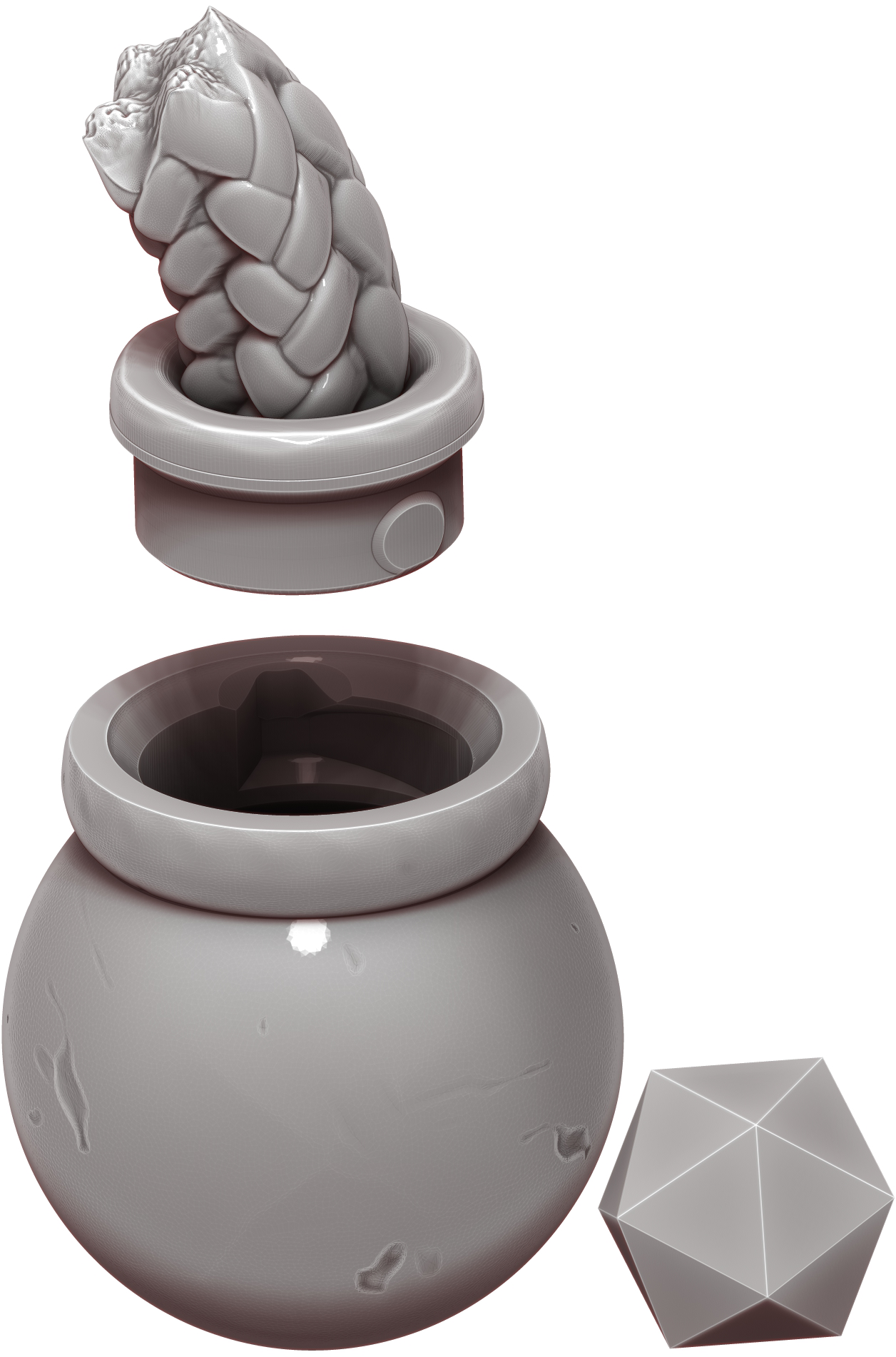 Ars Moriendi - Tiny Potions Dice Holder - Bomb #1 - DnD/TTRPG/Roleplaying/Wargames - Helios3DPrinting