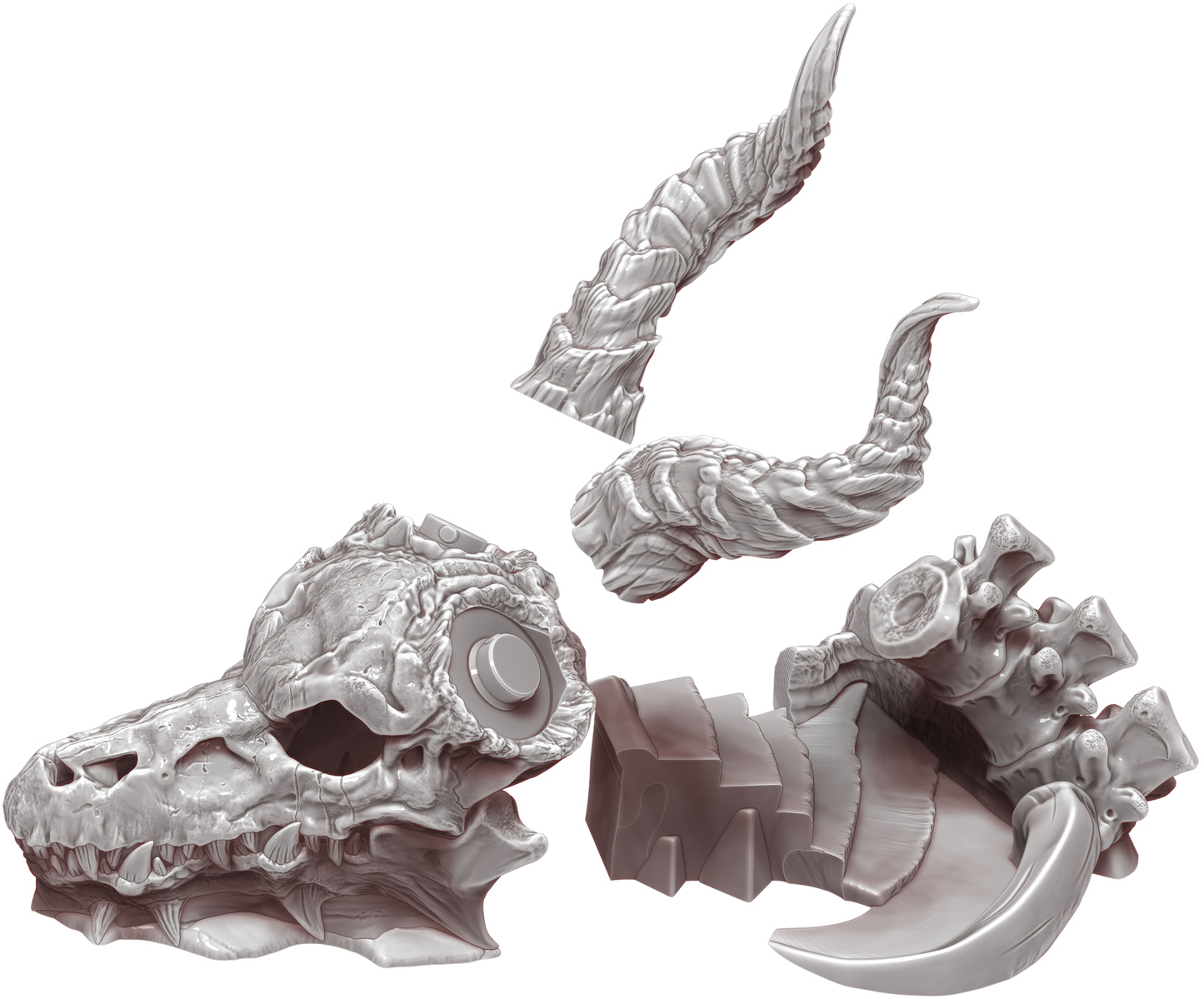 Ars Moriendi - Mythic Dice Tower - Dragon Skull - DnD/TTRPG/Roleplaying/Wargames - Helios3DPrinting