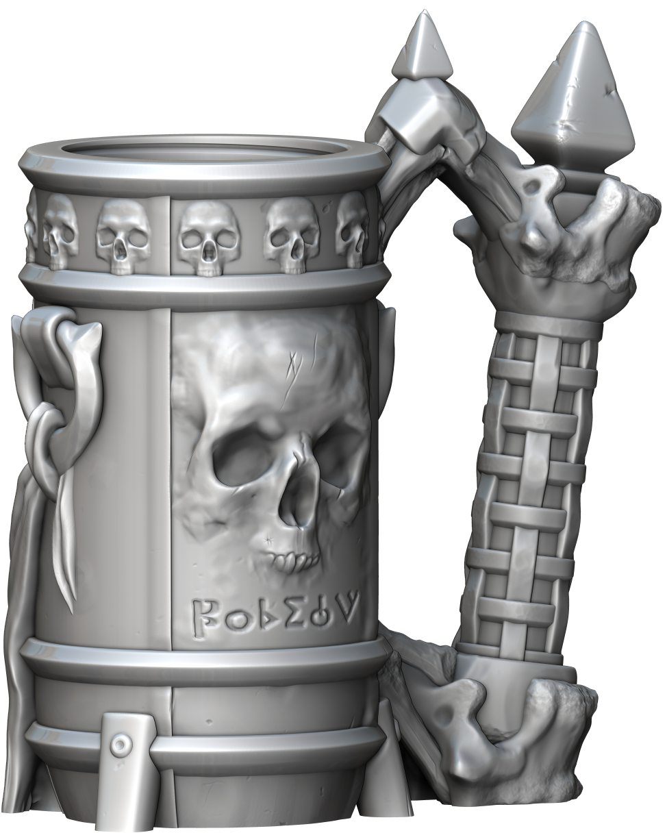Ars Moriendi - Mythic Mugs - Necromancer - DnD/TTRPG/Roleplaying/Wargames - Helios3DPrinting