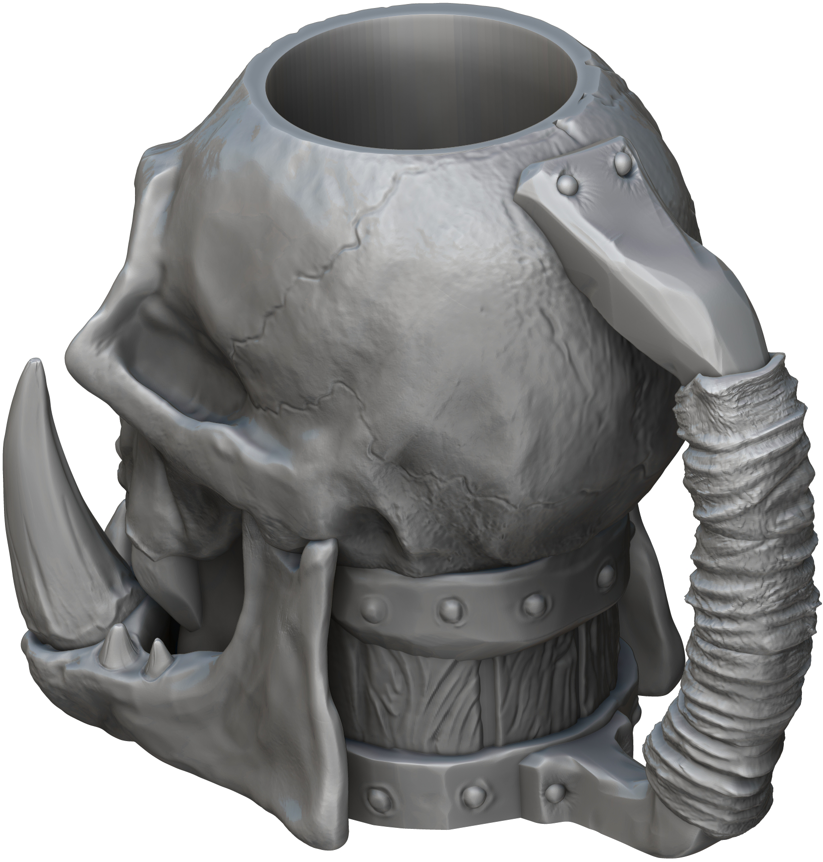 Ars Moriendi - Mythic Mugs - Orc Skull - DnD/TTRPG/Roleplaying/Wargames - Helios3DPrinting