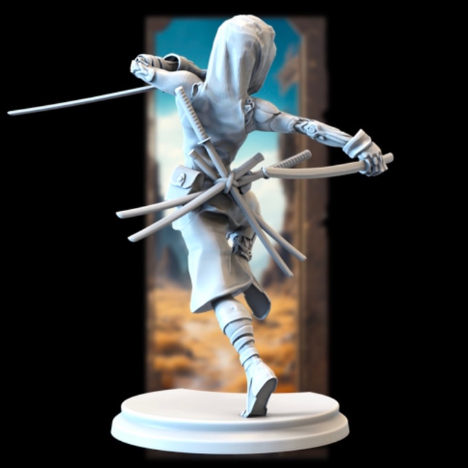 Broken Sword - Post Apocalyptic Elves - Twins - 75/100mm Pin Up/Figure/Model/Diorama