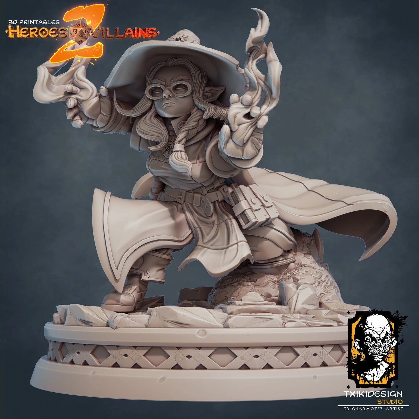 Javier Tejedor - Halfling Wizard - DnD/TTRPG Figure/Miniature