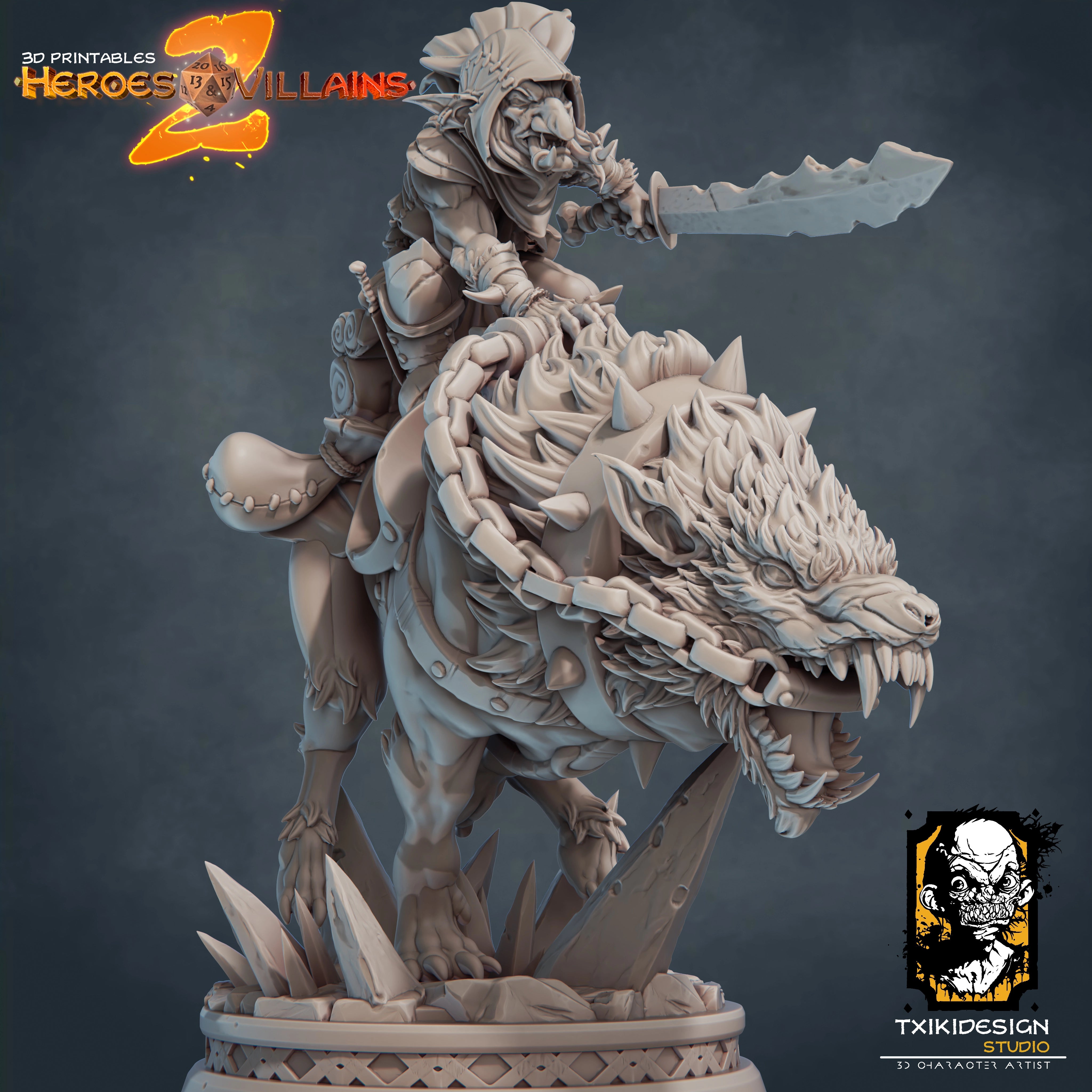 Javier Tejedor - Goblin Rider - DnD/TTRPG Figure/Miniature ...
