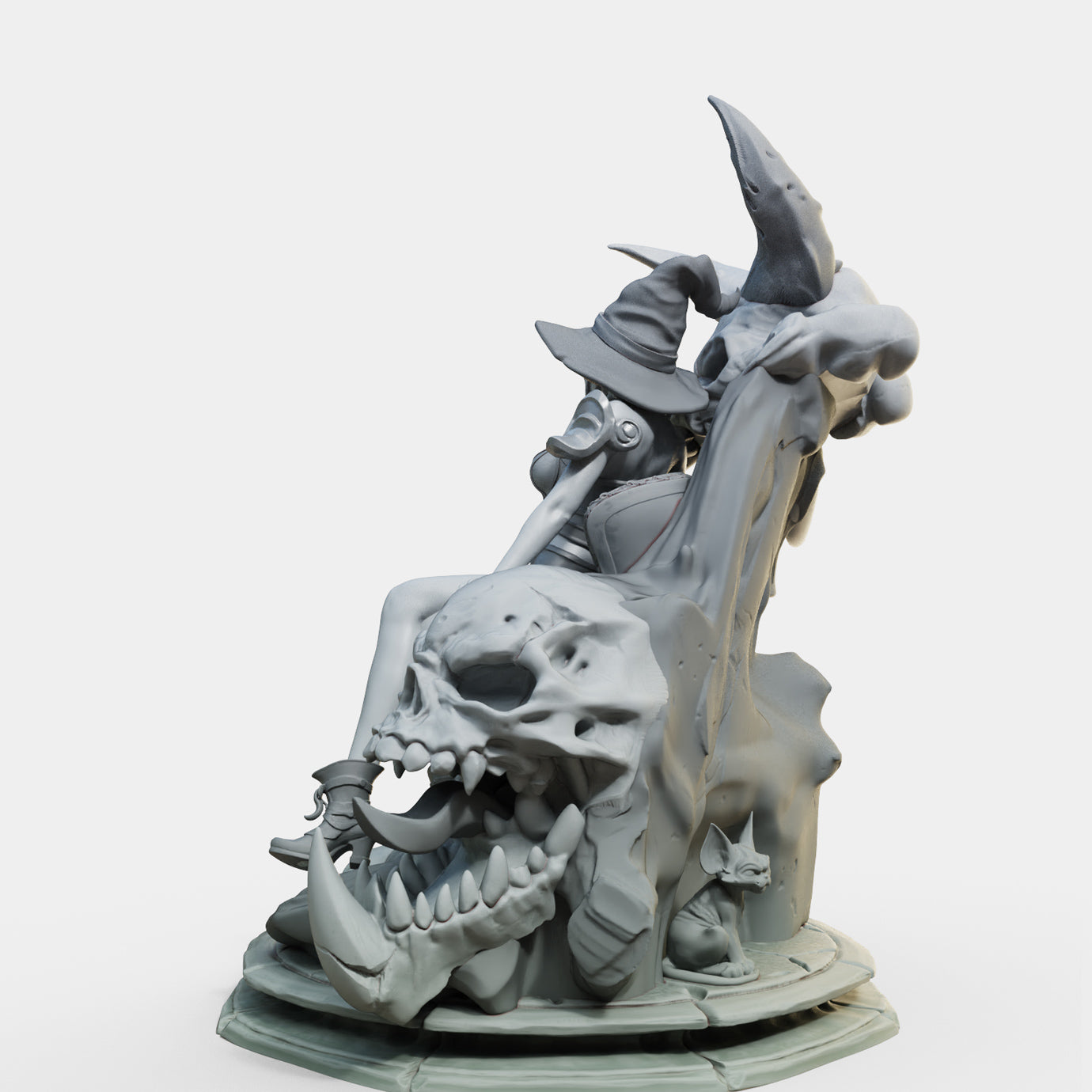 Female Miniatures - Bloodbound Witches - Valeria - 32/75/120mm Pin Up/Figure/Figurine/Diorama - Helios3DPrinting