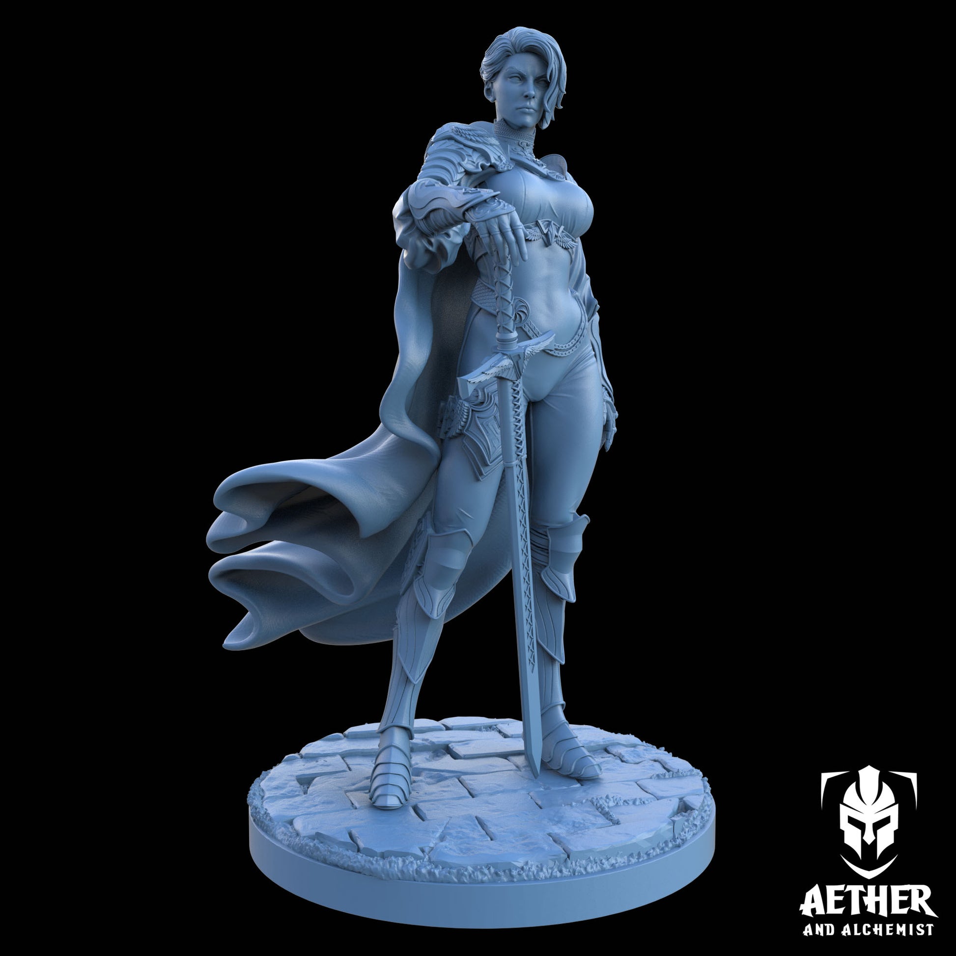 Aether & Alchemist - Selene Ironclad - 75mm Pin Up/Figure/Model/Diorama - Helios3DPrinting