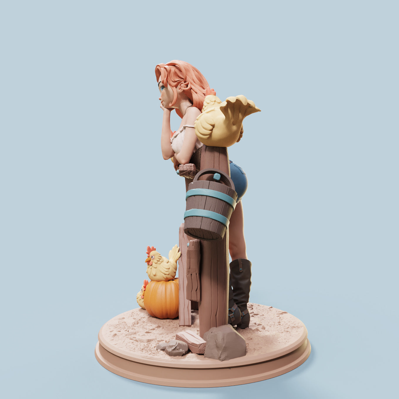 Female Miniatures - Nerissa - 4 Poses - 32/75mm Pin Up/Figure/Figurine/Diorama - Helios3DPrinting