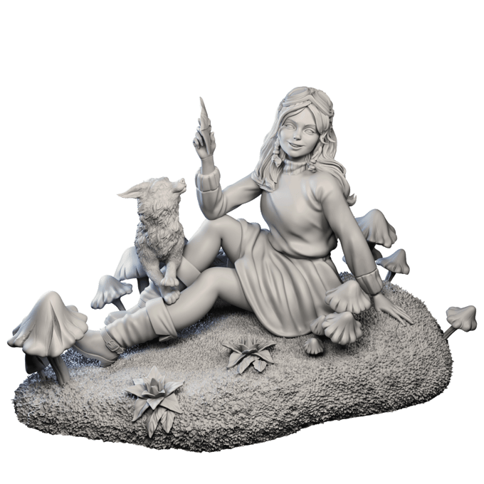 Authorseries Studio - Talking with the Fox - 75mm Pin Up/Figure/Model/Diorama