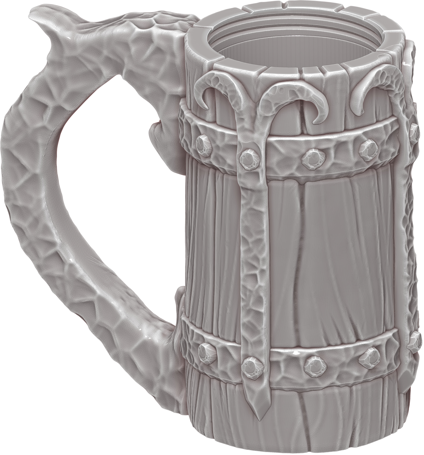 Ars Moriendi - Mythic Mugs - Dragon Skull (Plain) - DnD/TTRPG/Roleplaying/Wargames - Helios3DPrinting