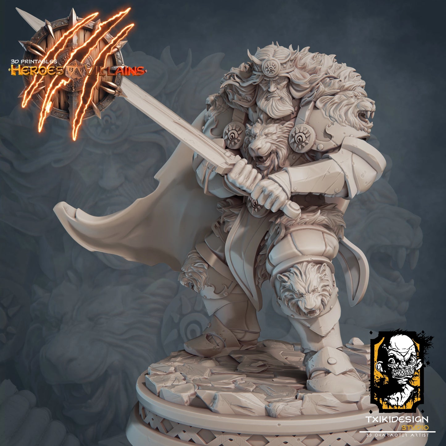 Javier Tejedor - Human Barbarian - DnD/TTRPG Figure/Miniature