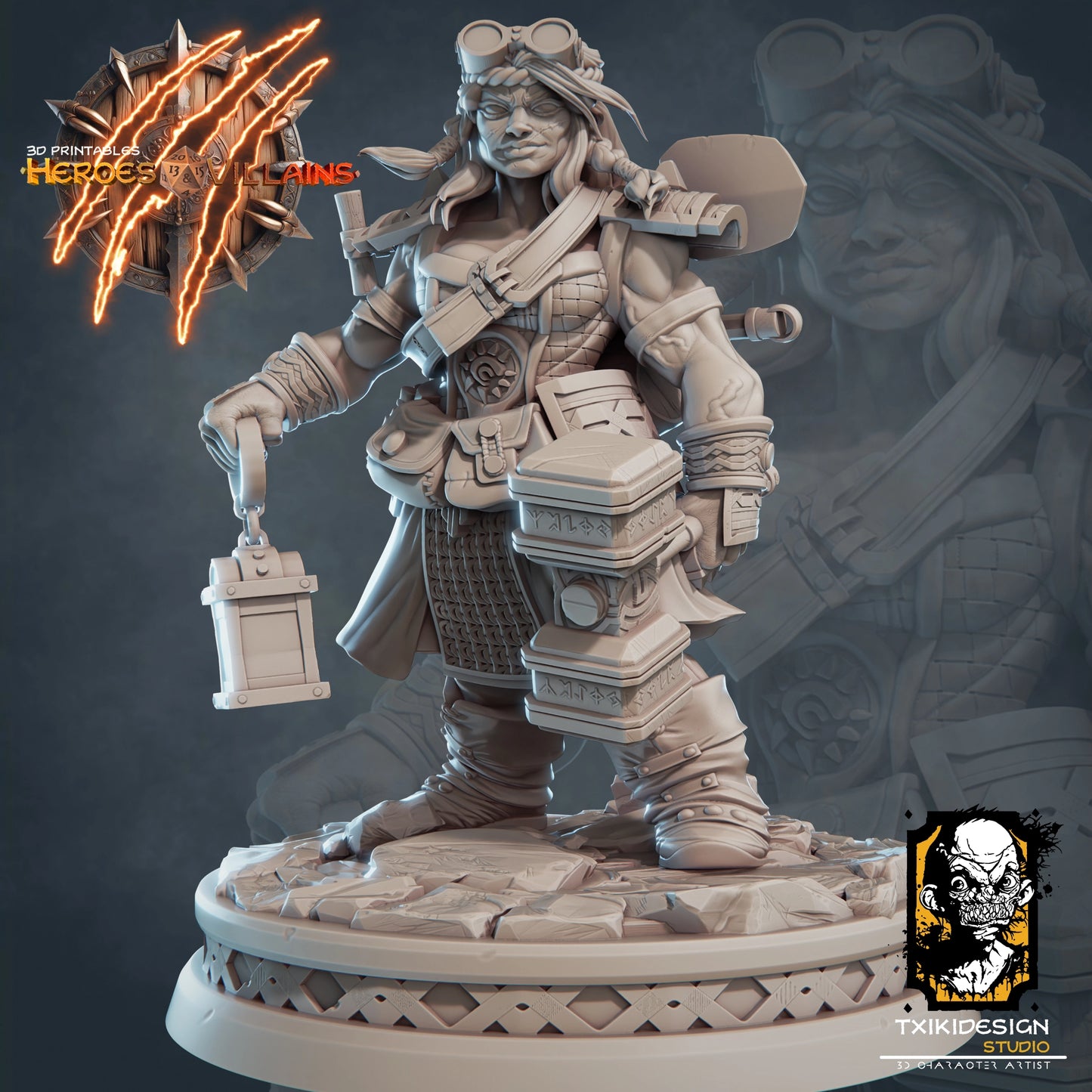 Javier Tejedor - Dwarf Adventurer - DnD/TTRPG Figure/Miniature