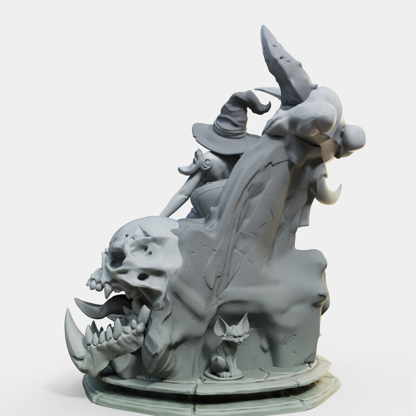 Female Miniatures - Bloodbound Witches - Valeria - 32/75/120mm Pin Up/Figure/Figurine/Diorama - Helios3DPrinting