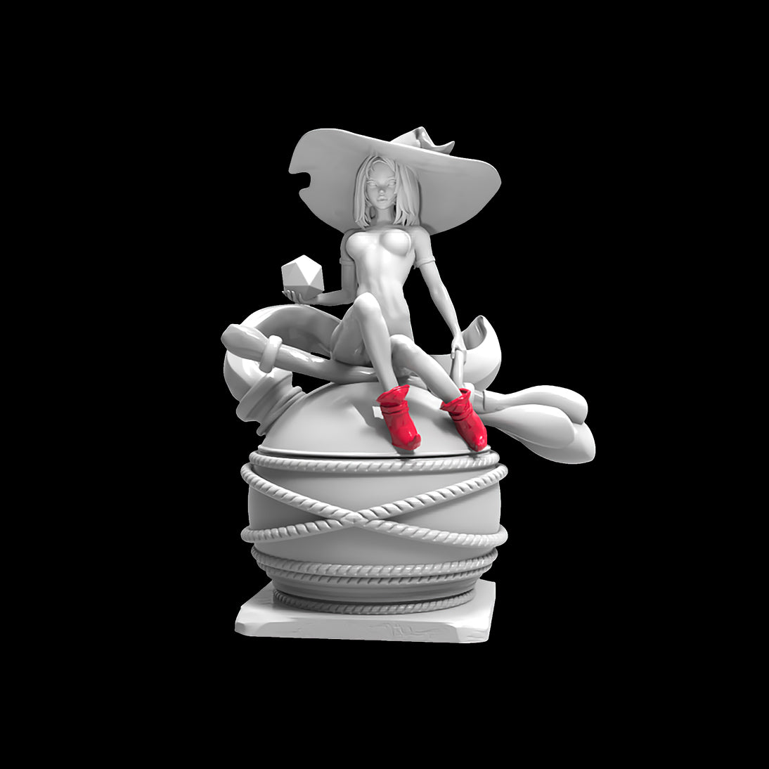 Possibly Cool Dice Box/Case - Witch - DnD/TTRPG/Roleplaying/Wargames