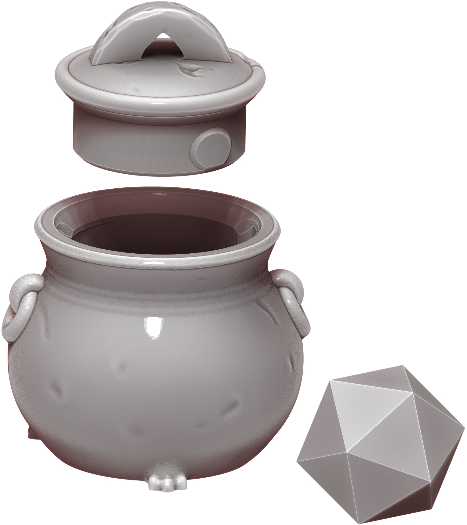 Ars Moriendi - Tiny Potions Dice Holder - Cauldron - DnD/TTRPG/Roleplaying/Wargames - Helios3DPrinting