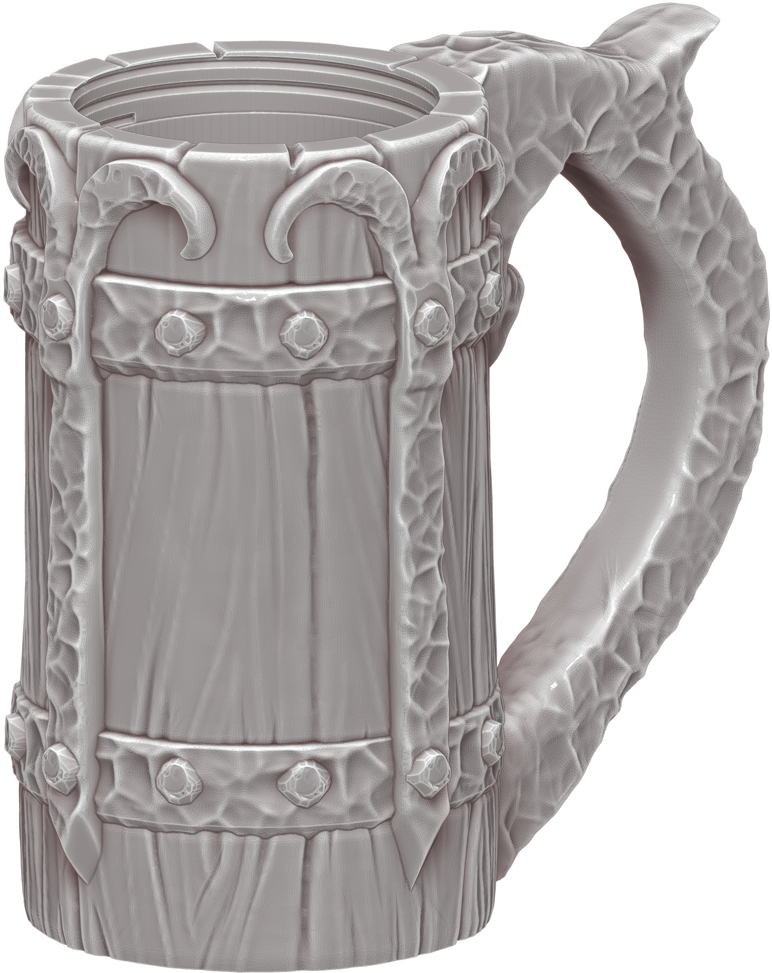 Ars Moriendi - Mythic Mugs - Dragon Skull (Plain) - DnD/TTRPG/Roleplaying/Wargames - Helios3DPrinting