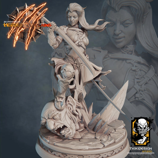 Javier Tejedor - Elf Ninja Female - DnD/TTRPG Figure/Miniature