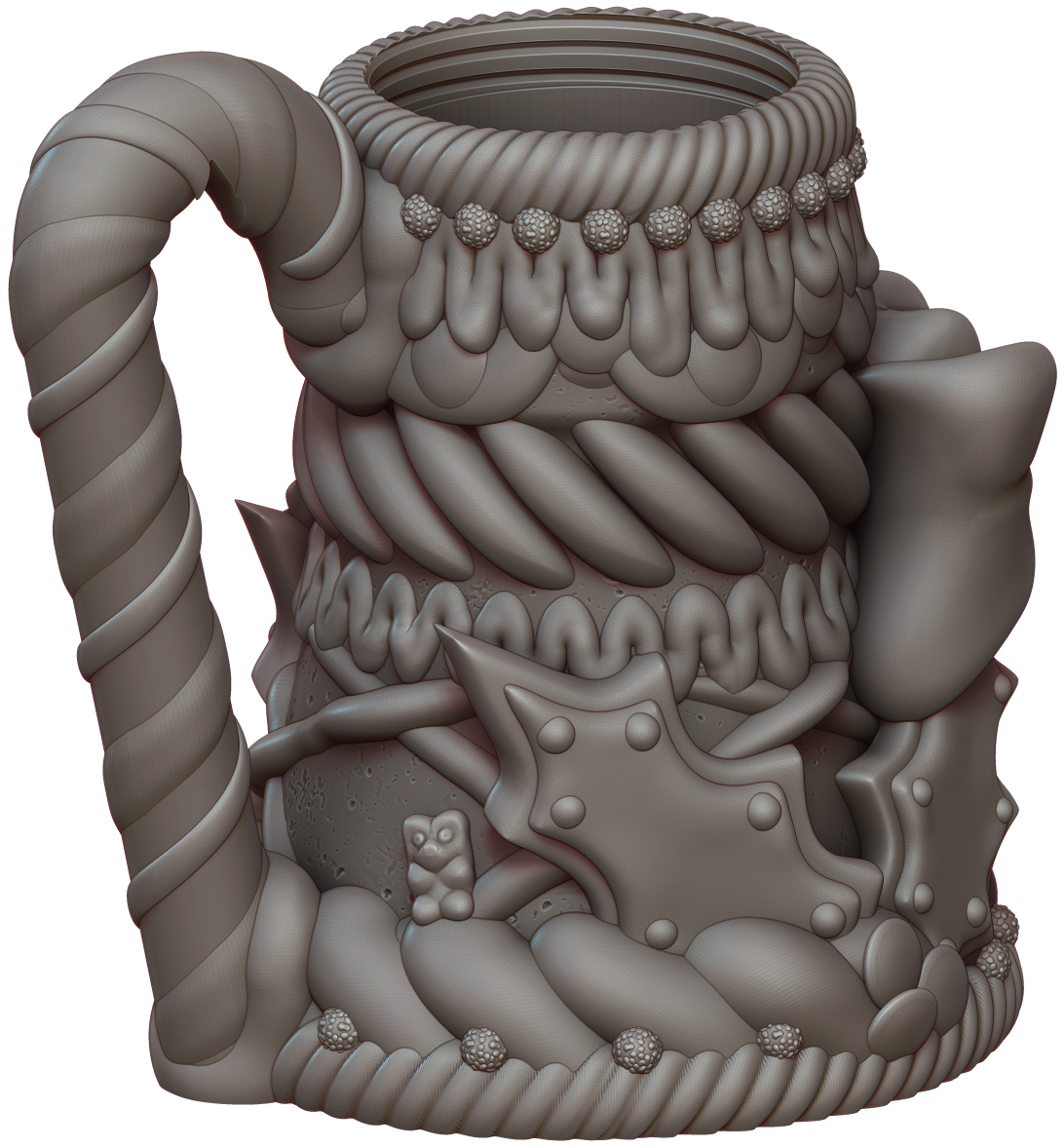 Ars Moriendi - Mythic Mugs - Gingerbread - DnD/TTRPG/Roleplaying/Wargames - Helios3DPrinting