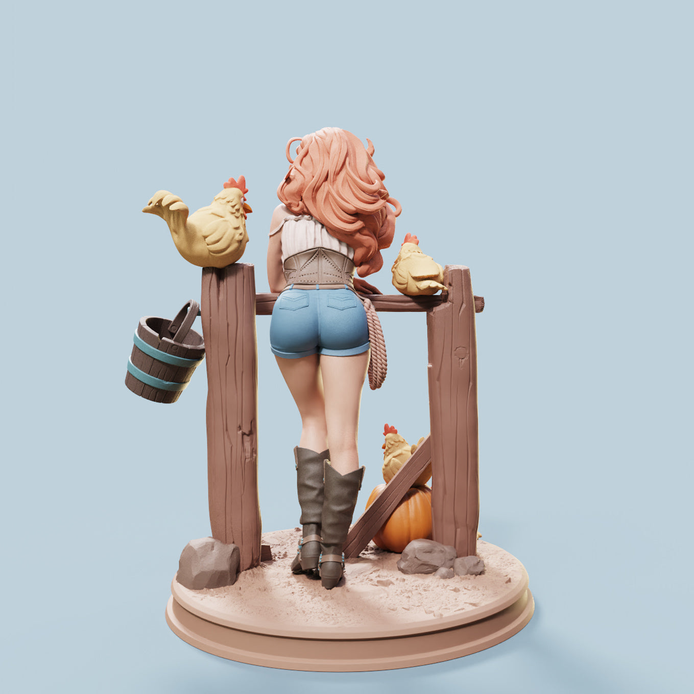 Female Miniatures - Nerissa - 4 Poses - 32/75mm Pin Up/Figure/Figurine/Diorama - Helios3DPrinting