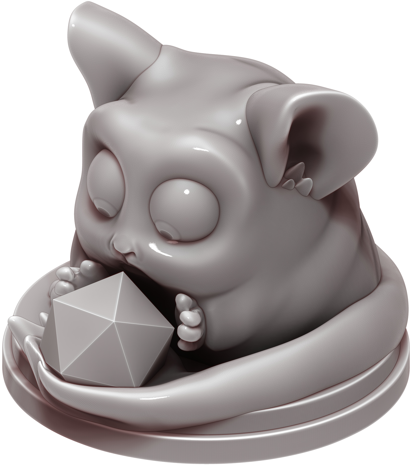 Ars Moriendi - Dice Guardian - Chinchilla Charlie - DnD/TTRPG/Roleplaying/Wargames - Helios3DPrinting