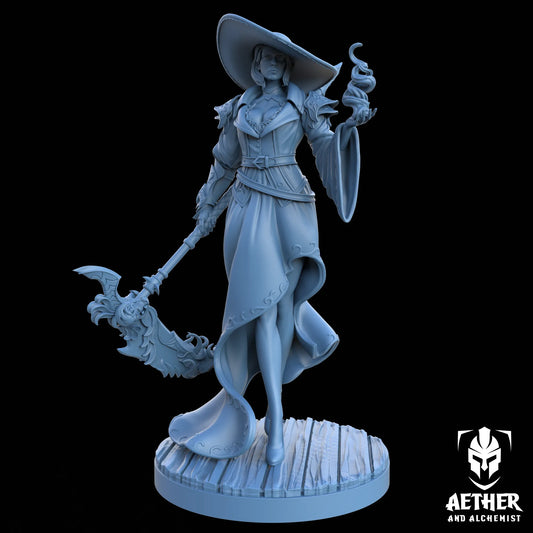 Aether & Alchemist - Selara the Reaper - 75mm Pin Up/Figure/Model/Diorama