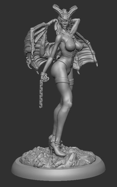 Gaia Miniatures - Lilith the Succubus - 120mm 75mm Pin Up/Figure/Model/Diorama