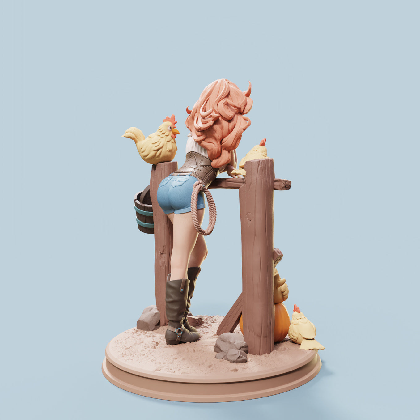 Female Miniatures - Nerissa - 4 Poses - 32/75mm Pin Up/Figure/Figurine/Diorama - Helios3DPrinting