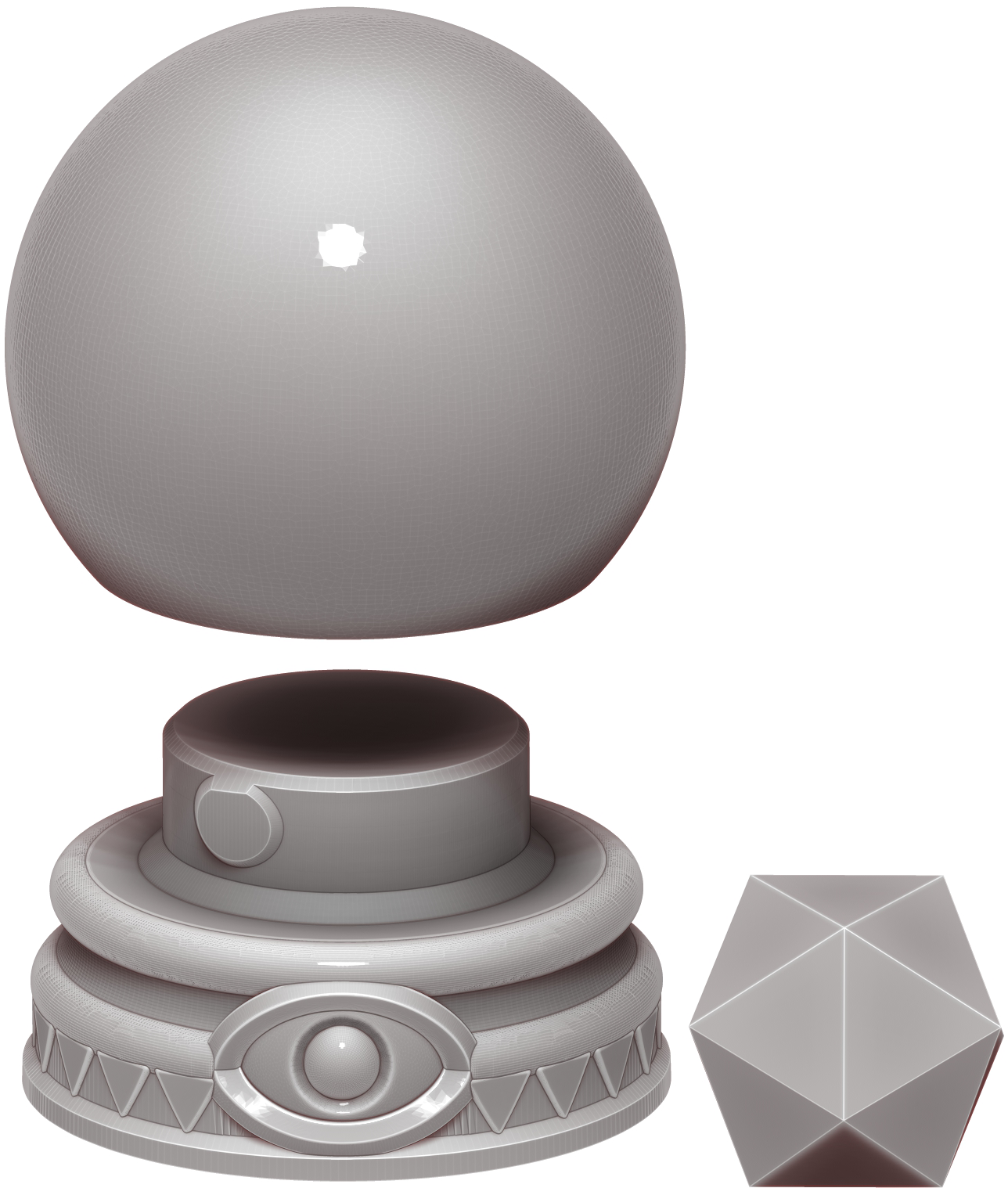 Ars Moriendi - Tiny Potions Dice Holder - Crystal Ball - DnD/TTRPG/Roleplaying/Wargames - Helios3DPrinting