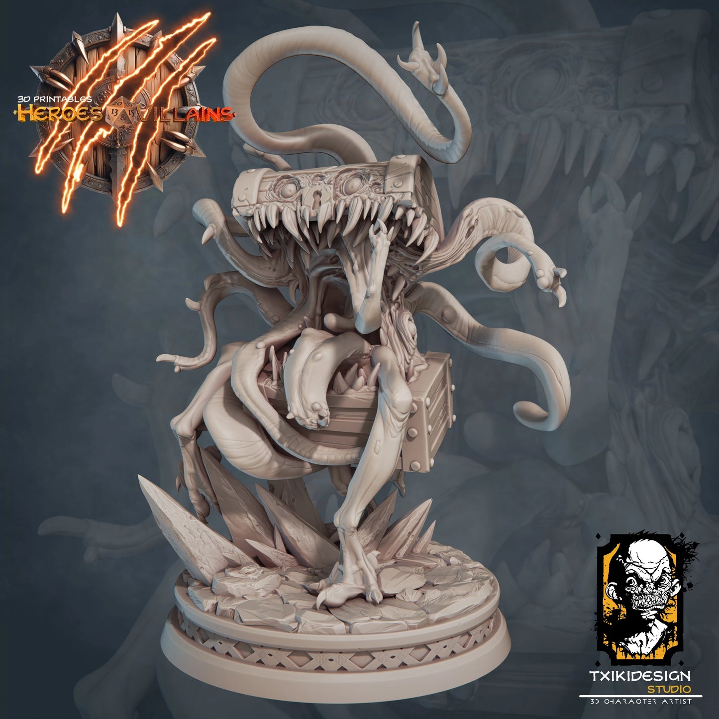 Javier Tejedor - Mimic Chest - DnD/TTRPG Figure/Miniature