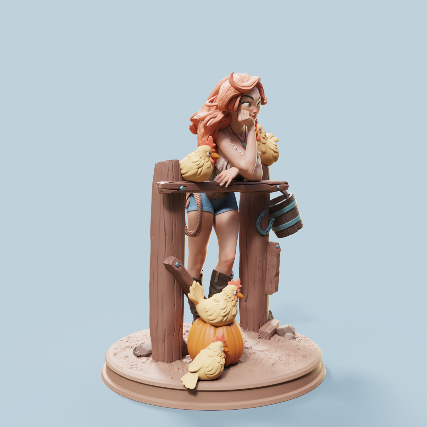 Female Miniatures - Nerissa - 4 Poses - 32/75mm Pin Up/Figure/Figurine/Diorama - Helios3DPrinting