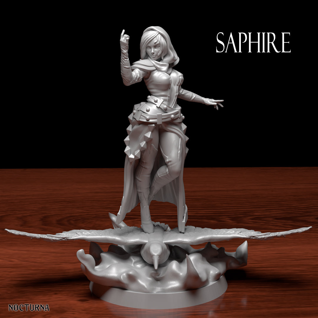 Nocturna - Light and Dark - Sapphire - 75mm Pin Up/Figure/Model/Diorama