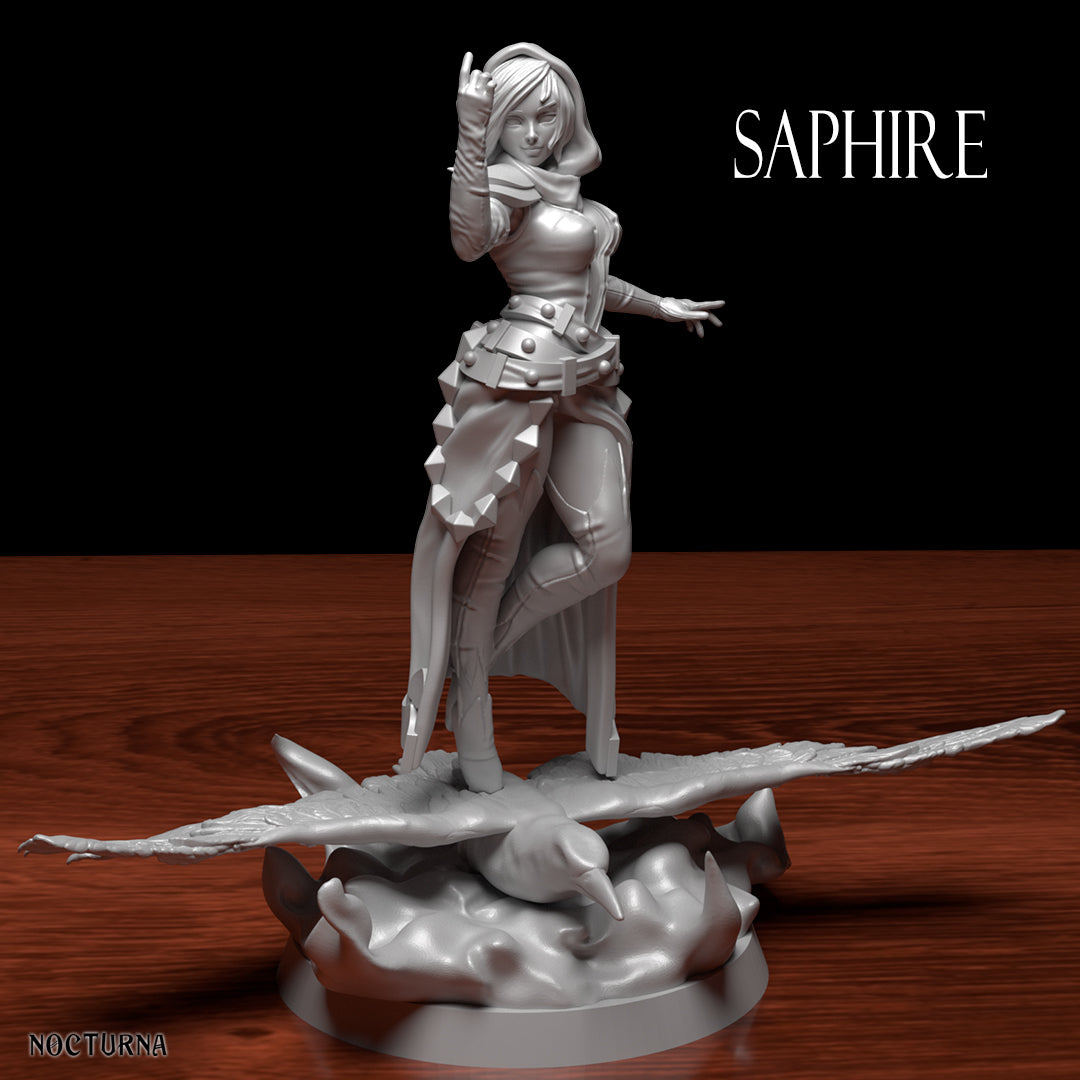 Nocturna - Light and Dark - Sapphire - 75mm Pin Up/Figure/Model/Diorama