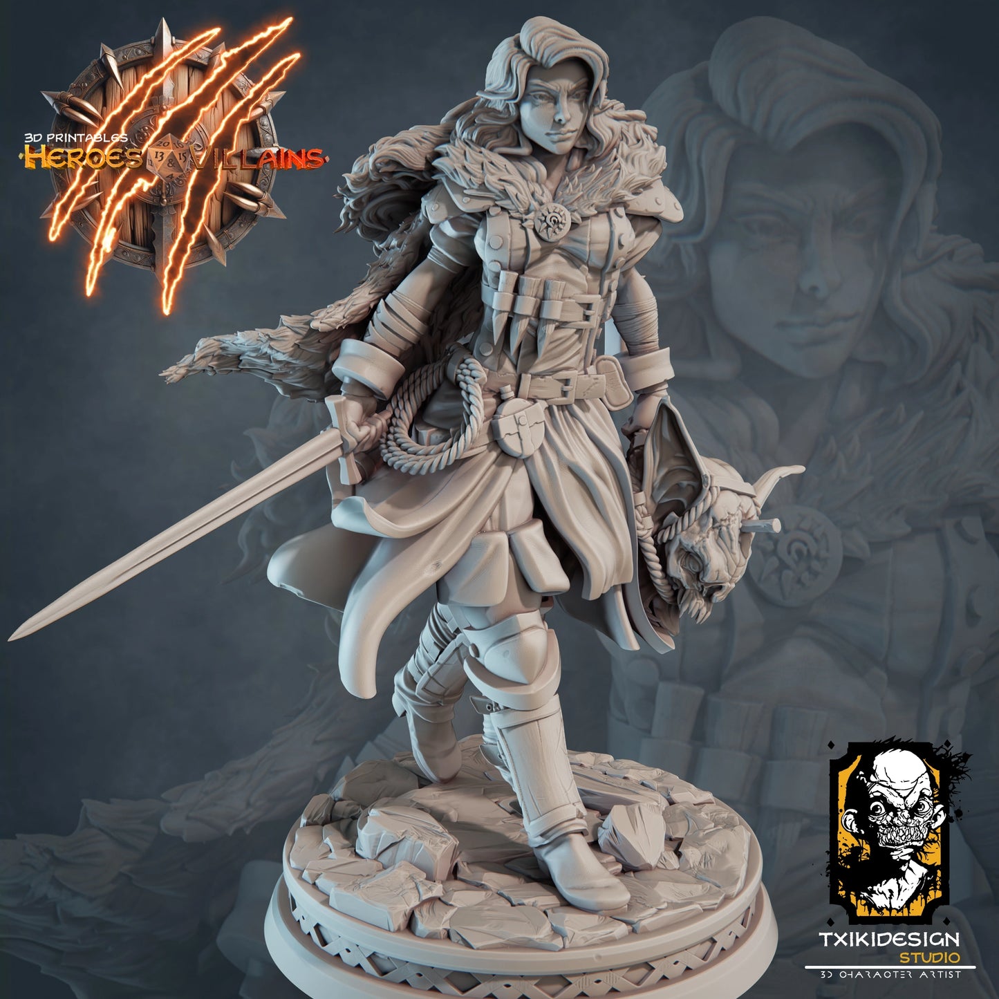 Javier Tejedor - Human Hunter - DnD/TTRPG Figure/Miniature