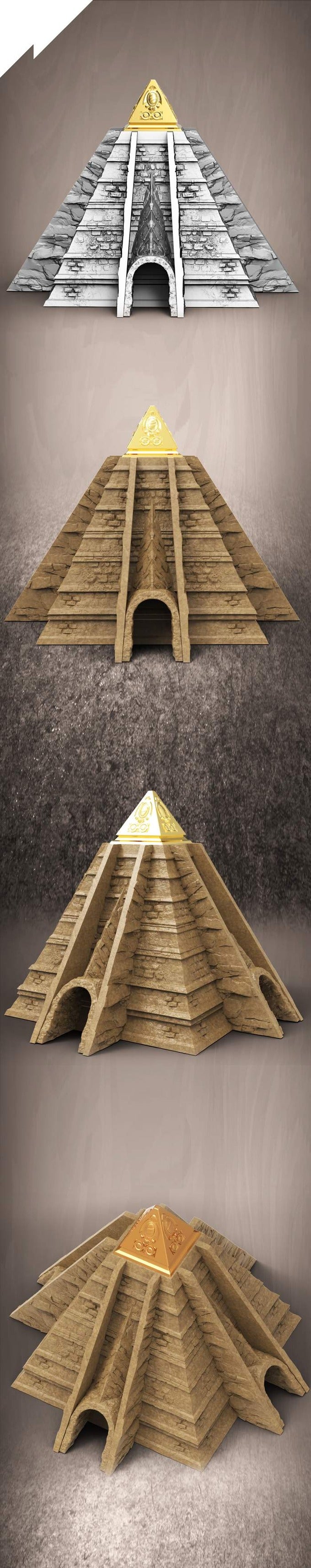 Slope3D - Pyramid (Wizard) Dice Tower - DnD/TTRPG/Roleplaying/Wargames