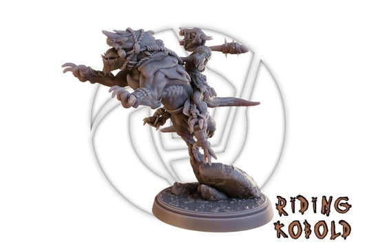 Vortex Studios - Rage of Kobolds - Mounted - DnD/TTRPG Figure/Miniature