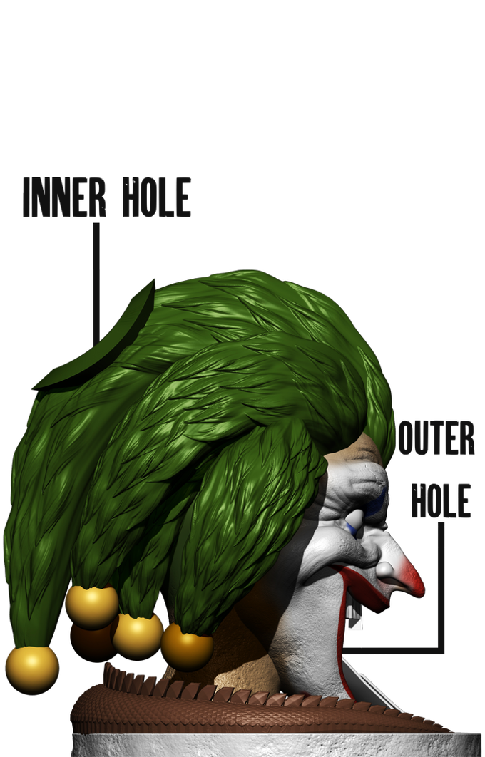 Slope3D - Joker Head Dice Tower - DnD/TTRPG/Roleplaying/Wargames