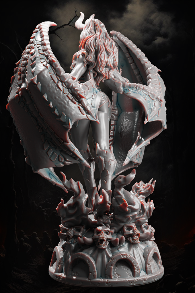 Jugglers Miniatures - Succubus Queen - 75/100mm Pin Up/Figure/Model/Diorama