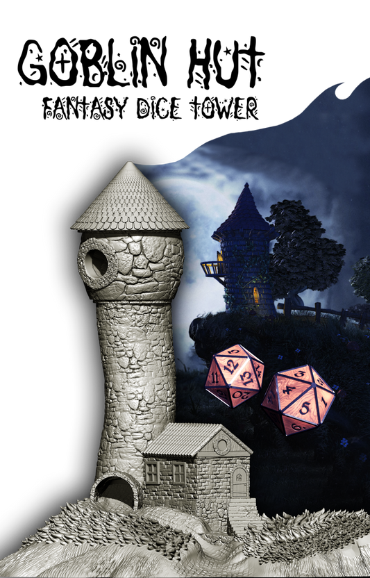 Slope3D - Goblin Hut Dice Tower - DnD/TTRPG/Roleplaying/Wargames