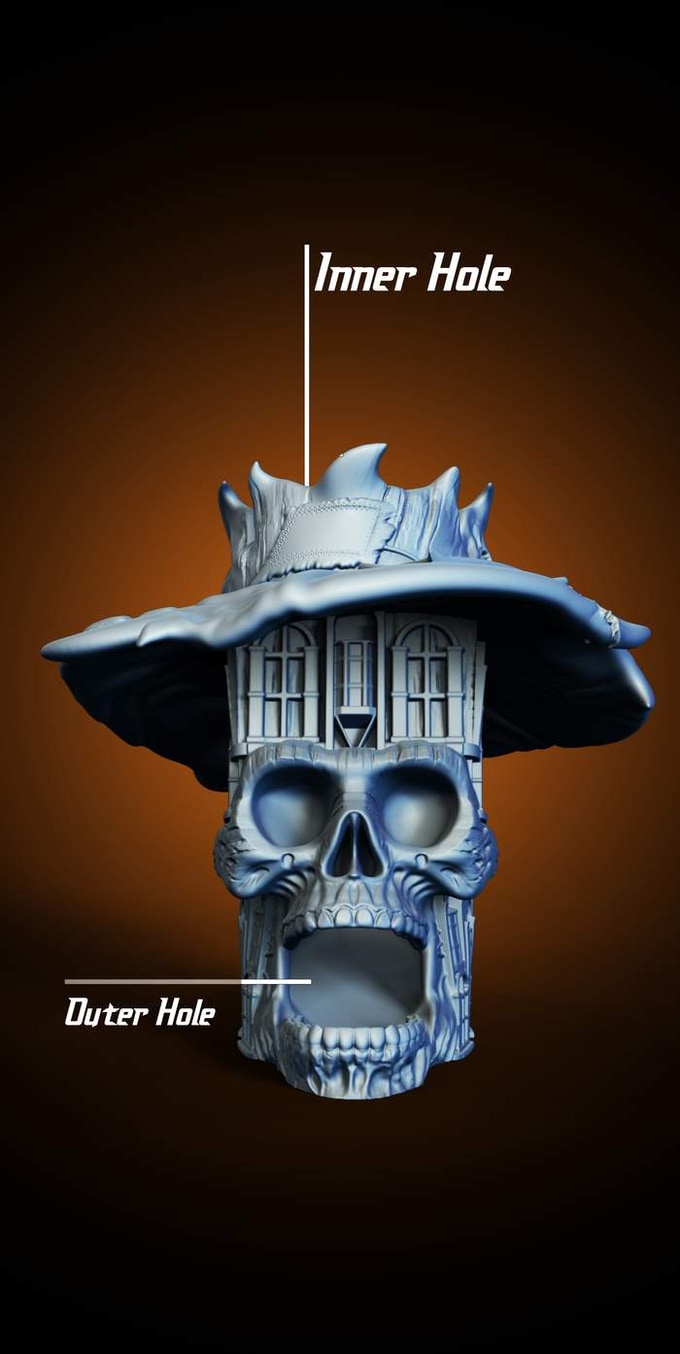 Slope3D - Witch (Rattlebones) Dice Tower - DnD/TTRPG/Roleplaying/Wargames