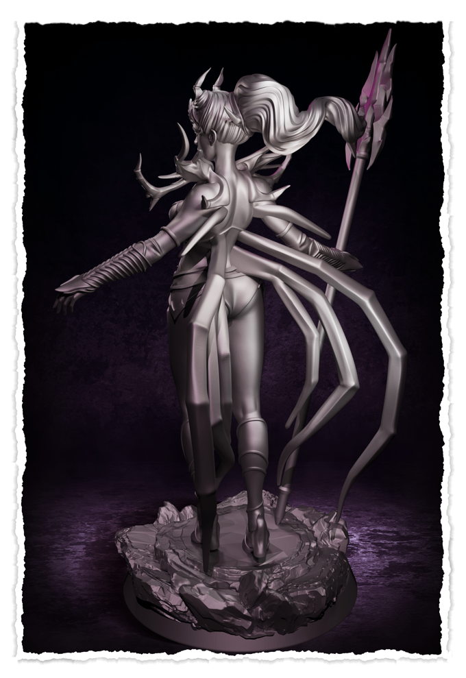 Jugglers Miniatures - Queen of Spiders #2 - 75mm Pin Up/Figure/Model/Diorama