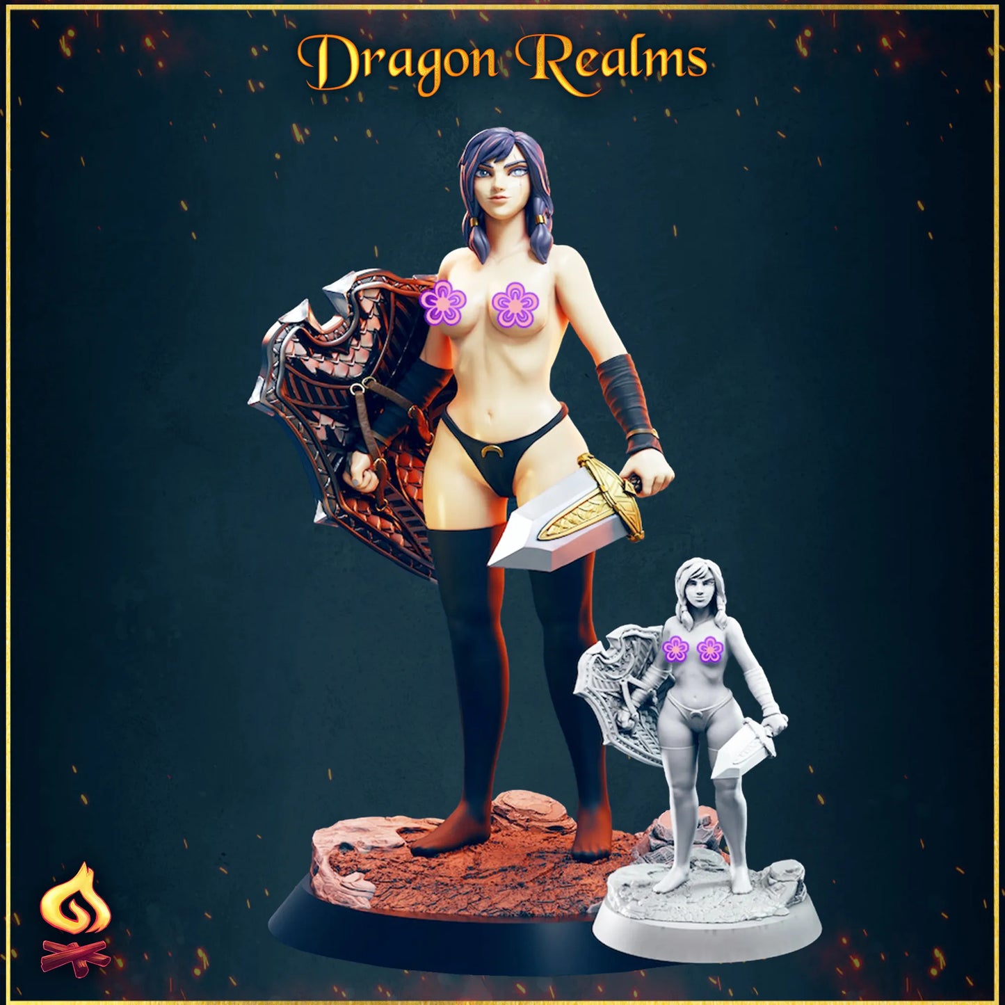 Safehold - Dragon Realms - Elysia the Knight - 120mm Pin Up/Figure/Model/Diorama