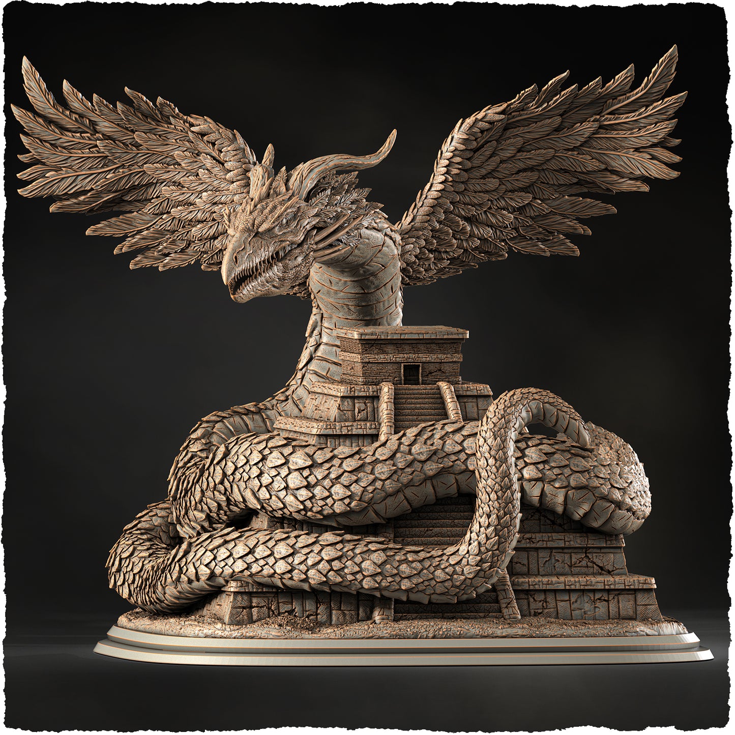 Evox Arts - World Dragons #1 - Quetzalcoatl - DnD/TTRPG Figure/Miniature