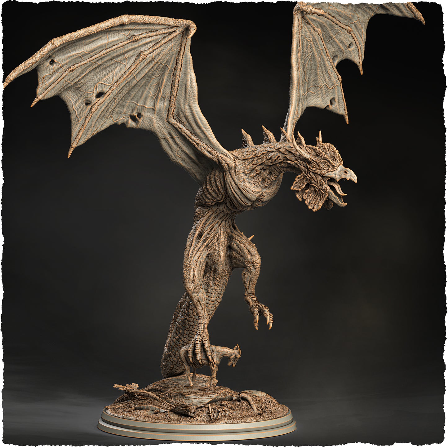 Evox Arts - World Dragons #1 - Cockatrice - DnD/TTRPG Figure/Miniature