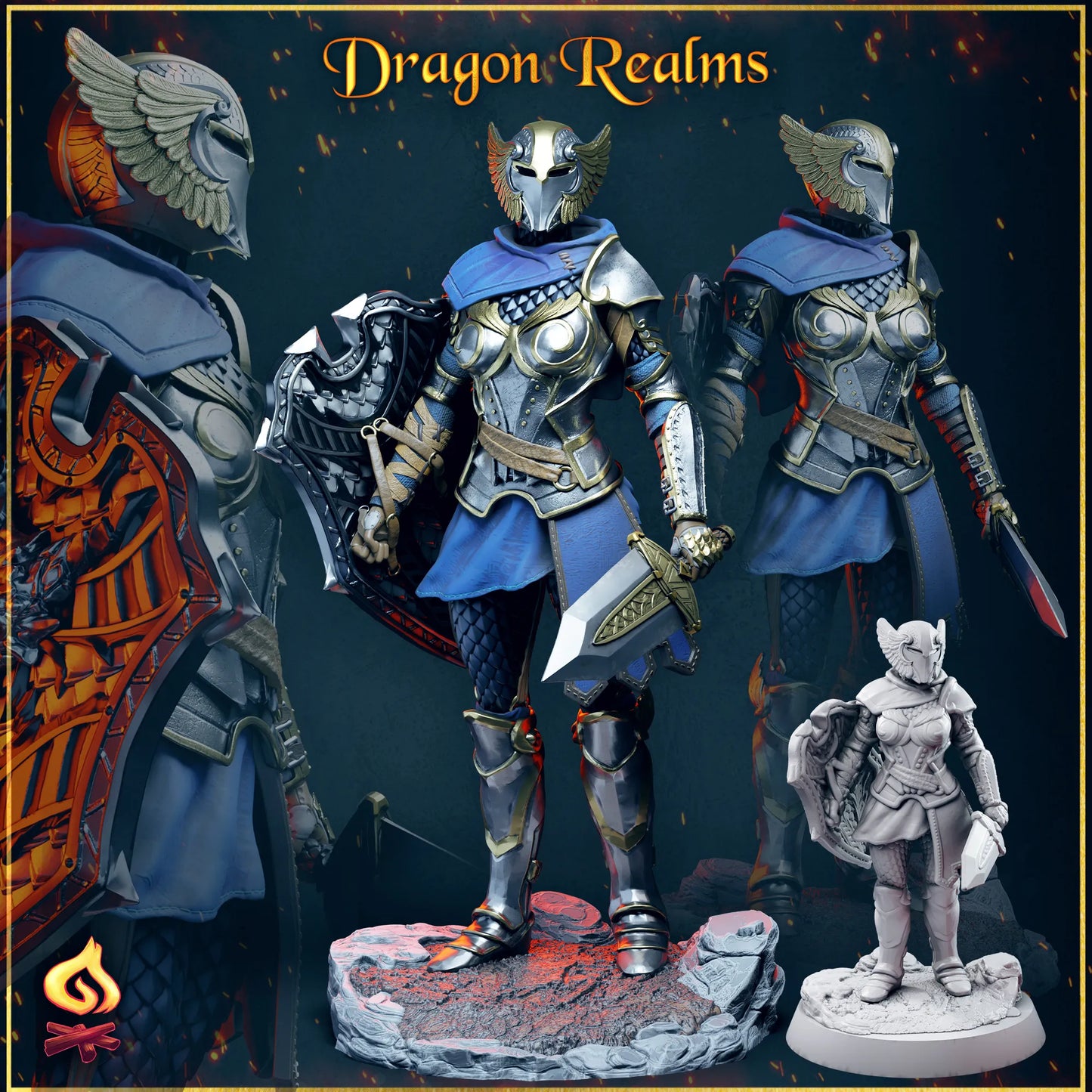 Safehold - Dragon Realms - Elysia the Knight - 120mm Pin Up/Figure/Model/Diorama