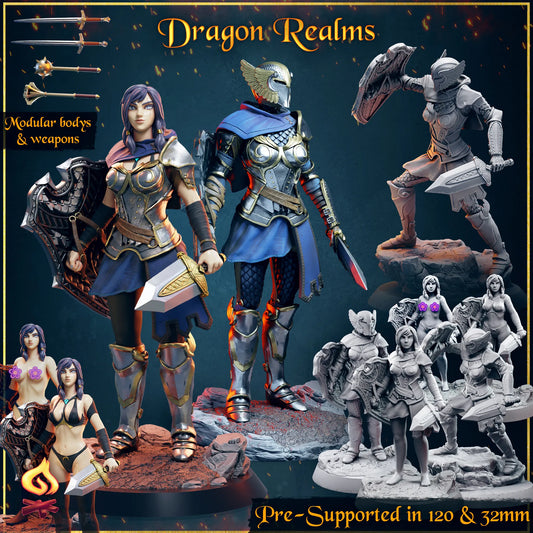 Safehold - Dragon Realms - Elysia the Knight - 120mm Pin Up/Figure/Model/Diorama