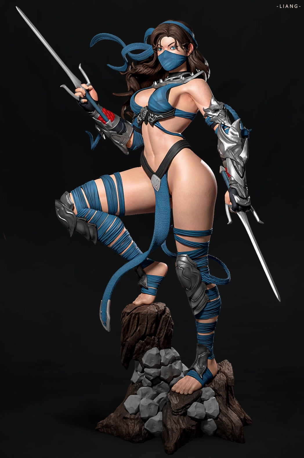 Luis Donaldo Meza - Fantasy Warrior #7.1 - 80mm Pin Up/Figure/Model/Diorama