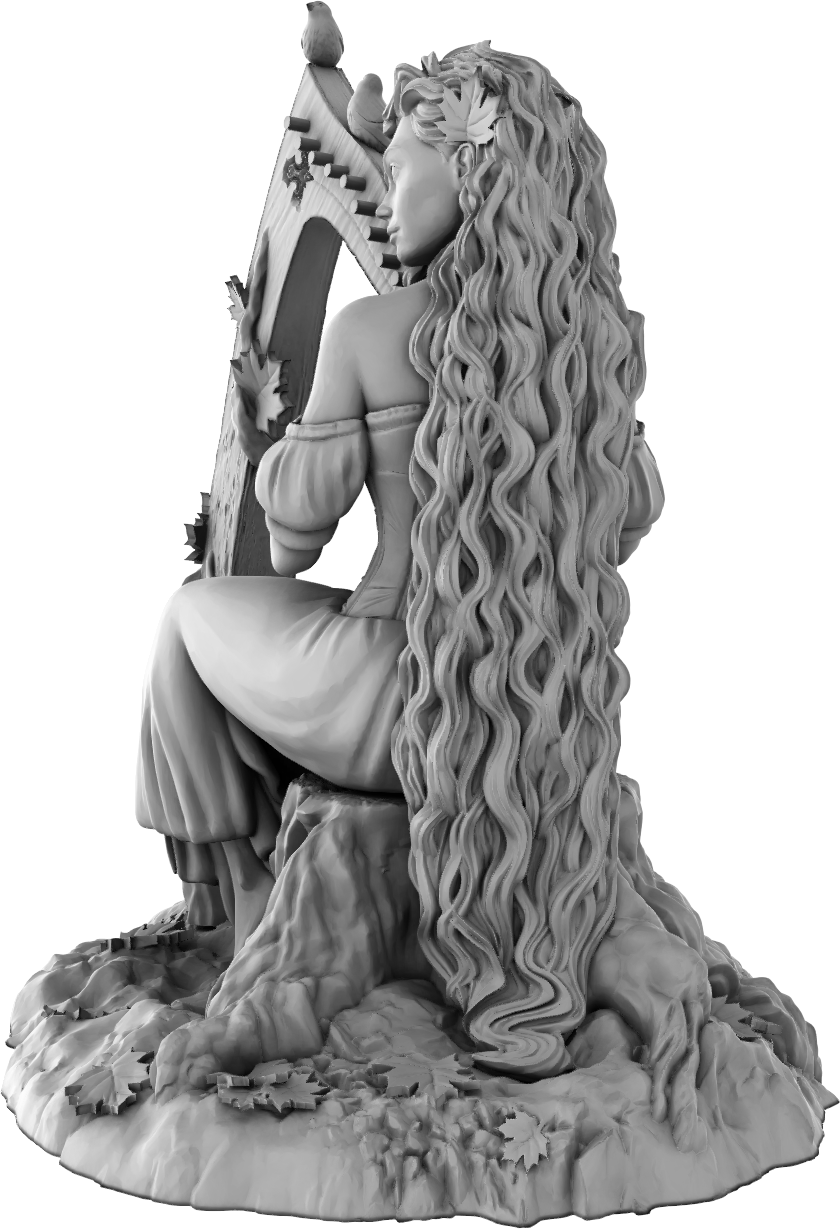 Amra 3D Art - Seasons - Autumn - 75mm Pin Up/Figure/Model/Diorama - Helios3DPrinting
