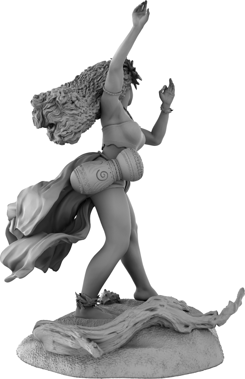 Amra 3D Art - Seasons - Summer - 75mm Pin Up/Figure/Model/Diorama - Helios3DPrinting
