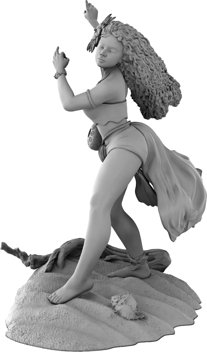 Amra 3D Art - Seasons - Summer - 75mm Pin Up/Figure/Model/Diorama - Helios3DPrinting